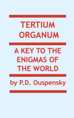 Tertium Organum de P. D. Ouspensky