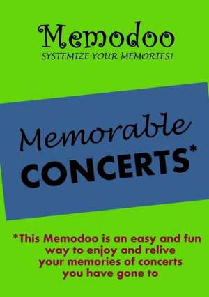 Memodoo Memorable Concerts de Memodoo