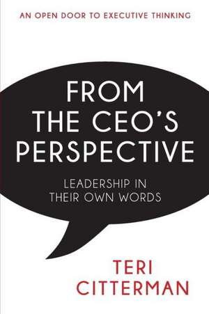 From the CEO's Perspective: Leadership in Their Own Words