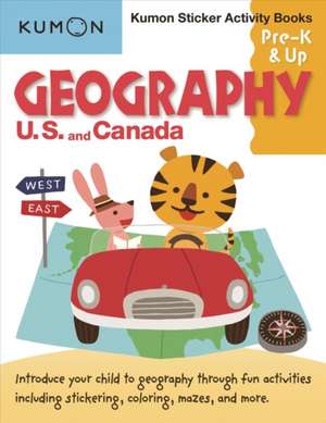 Kumon Sticker Activity Books: Geography U.S. and Canada de Kumon