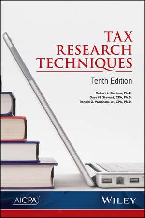 Tax Research Techniques de Robert L. Gardner