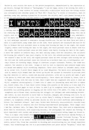 I Write Artist Statements de Liz Sales