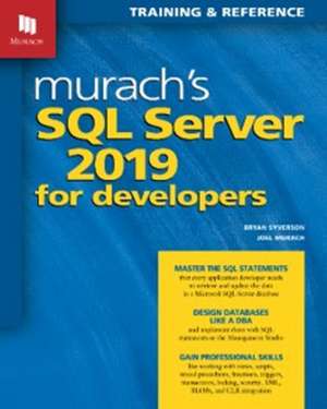 Murach's SQL Server 2019 for Developers de Bryan Syverson