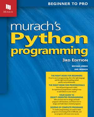 Murach's Python Programming (3rd Edition) de Joel Murach