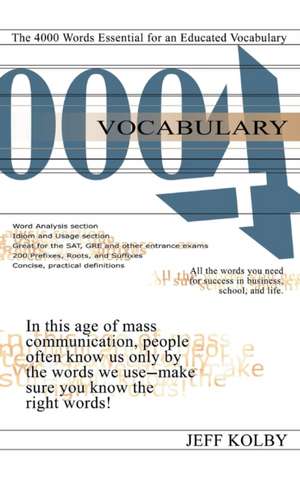 Vocabulary 4000 de Jeff Kolby