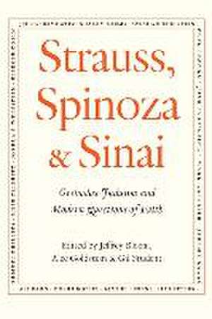 Strauss, Spinoza & Sinai: Orthodox Judaism and Modern Questions of Faith de Alec Goldstein