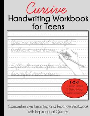 Cursive Handwriting Workbook for Teens de Dylanna Press