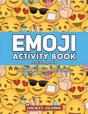 Emoji Activity Book for Kids Ages 4-8 de Emojilife Coloring