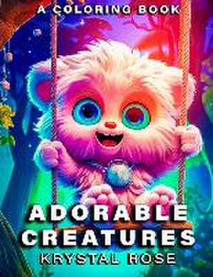 Adorable Creatures: A 100-Page Coloring Book with Cute and Creepy Monsters for Children and Adults de Krystal Rose