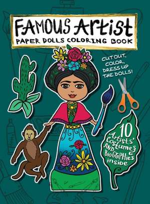 Famous Artist Paper Doll Coloring Book de Anna Nadler