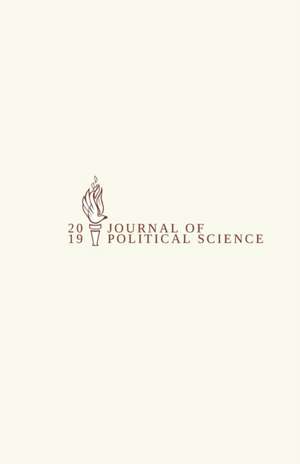 Journal of Political Science de Adam Chamberlain