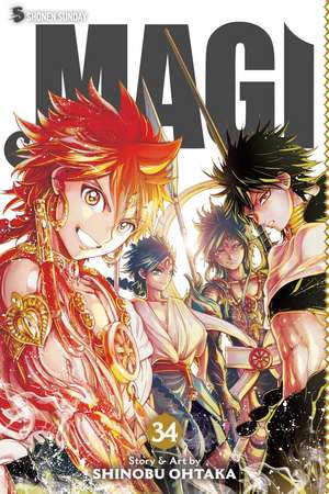 Magi: The Labyrinth of Magic, Vol. 34 de Shinobu Ohtaka