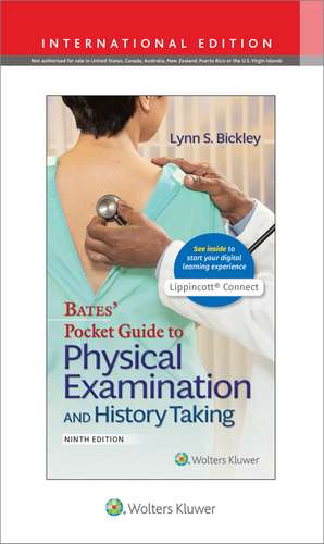 Bates' Pocket Guide to Physical Examination and History Taking de Lynn S. Bickley MD, FACP