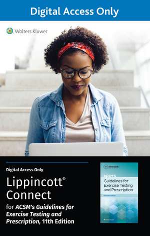 ACSM's Guidelines for Exercise Testing and Prescription 11e Lippincott Connect Standalone Digital Access Card de AMERICAN COLLEGE OF SPORTS MEDICINE (ACSM)