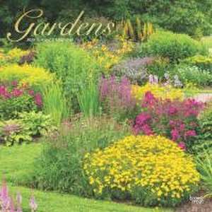 Gardens 2025 12 X 24 Inch Monthly Square Wall Calendar Foil Stamped Cover Plastic-Free de Browntrout