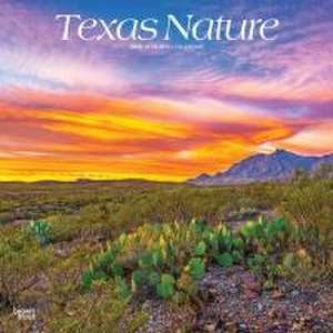 Texas Nature 2025 12 X 24 Inch Monthly Square Wall Calendar Plastic-Free de Browntrout