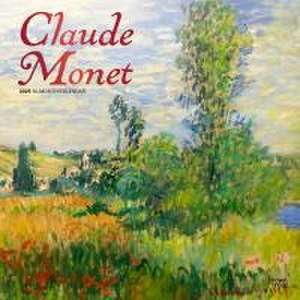 Claude Monet 2025 12 X 24 Inch Monthly Square Wall Calendar Foil Stamped Cover Plastic-Free de Browntrout