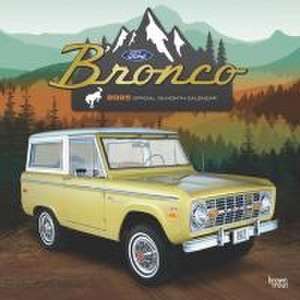 Ford Bronco Official 2025 12 X 24 Inch Monthly Square Wall Calendar Plastic-Free de Browntrout