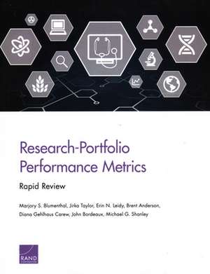 Research-Portfolio Performance Metrics de Marjory S Blumenthal