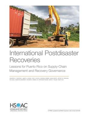 INTERNATIONAL POSTDISASTER RECPB de Joie D. Acosta