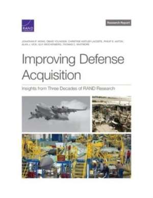 Improving Defense Acquisition de Jonathan P Wong