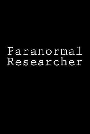 Paranormal Researcher de Wild Pages Press