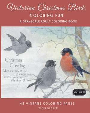 Victorian Christmas Birds Coloring Fun de Vicki Becker