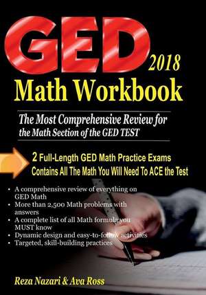 GED Math Workbook 2018 de Reza Nazari