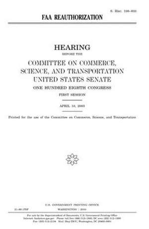 FAA Reauthorization de United States Congress