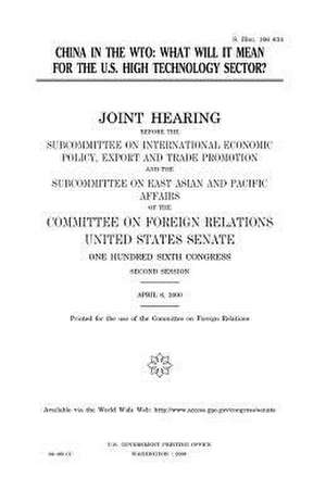 China in the Wto de United States Congress