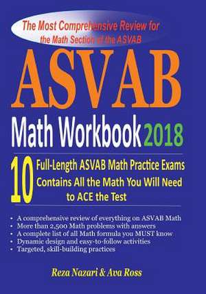 ASVAB Math Workbook 2018 de Reza Nazari