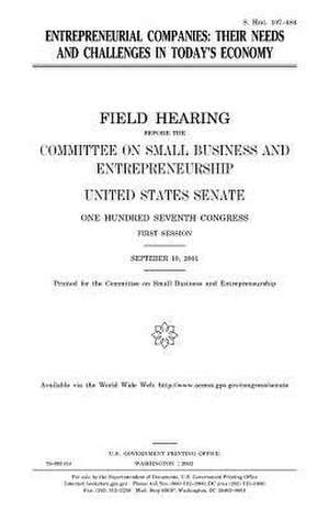 Entrepreneurial Companies de United States Congress