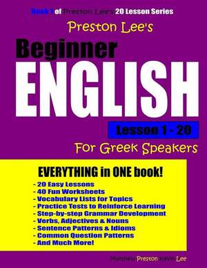 Preston Lee's Beginner English Lesson 1 - 20 for Greek Speakers de Kevin Lee