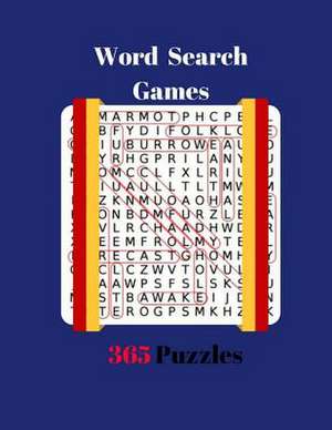 Word Search Games 365 Puzzles de Hartinger, Angela