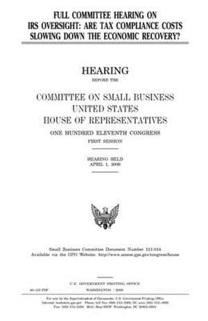 Full Committee Hearing on IRS Oversight de United States Congress