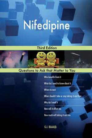 Nifedipine; Third Edition de Blokdijk, G. J.