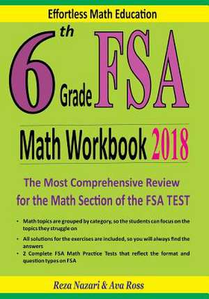 6th Grade FSA Math Workbook 2018 de Reza Nazari