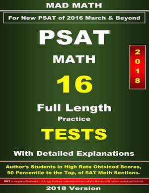 2018 New PSAT Math 16 Tests de John Su