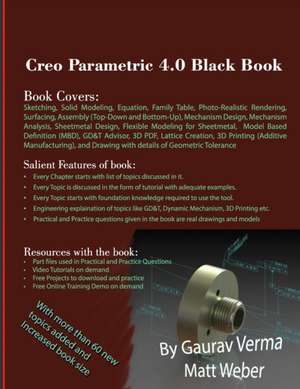 Creo Parametric 4.0 Black Book de Gaurav Verma