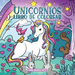 Unicornios libro de colorear de Young Dreamers Press