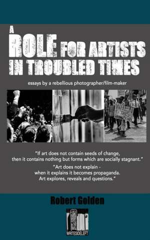 A Role for Artists in Troubled Times de Robert Golden