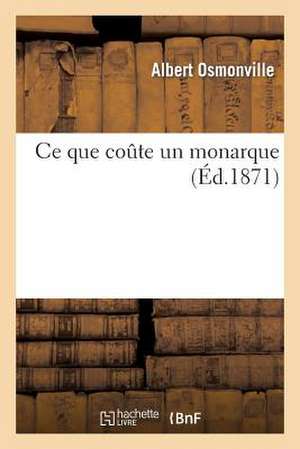 Ce que coûte un monarque de Tbd