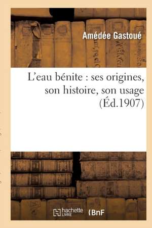 L'eau bénite de Tbd