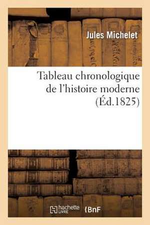 Tableau Chronologique de L'Histoire Moderne