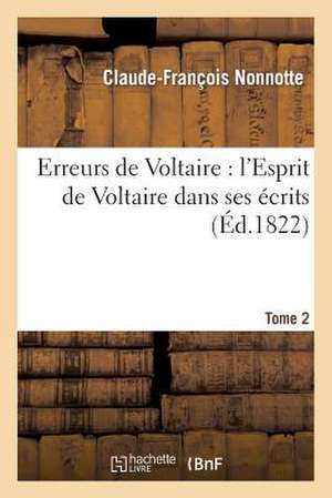 Erreurs de Voltaire de Nonnotte-C-F