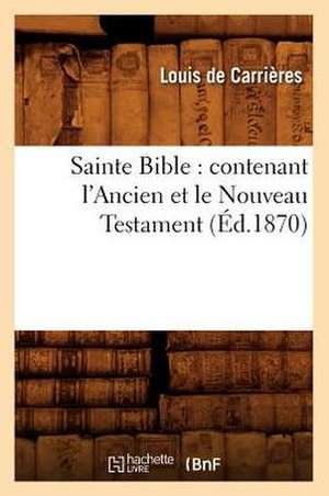 Sainte Bible de Sans Auteur