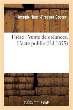 Thèse de Costes