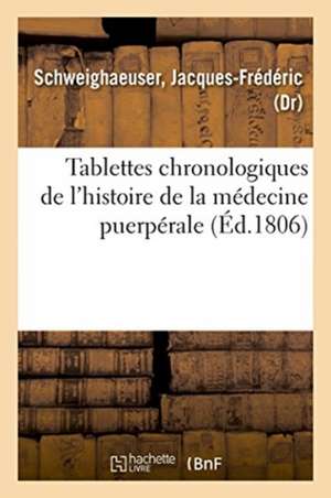 Tablettes Chronologiques de l'Histoire de la Médecine Puerpérale de Jacques-Frédéric Schweighaeuser