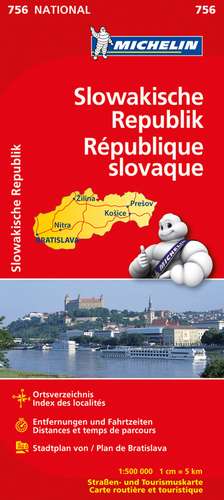 Slowakische Republik 1 : 500 000 Nationalkarte