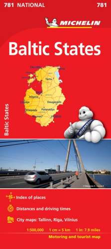 Baltic States - Michelin National Map 781 de Michelin